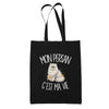 Tote Bag Noir Mon Persan c'est ma vie