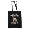 Tote Bag Noir Mon Whippet c'est ma vie