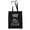 Tote Bag Noir Paris c'est la vie