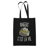 Tote Bag Noir Angers c’est la vie