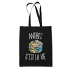 Tote Bag Noir Antibes c’est la vie