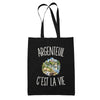 Tote Bag Noir Argenteuil c’est la vie