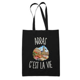 Tote Bag Noir Arras c’est la vie