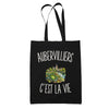 Tote Bag Noir Aubervilliers c’est la vie
