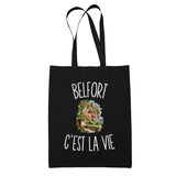 Tote Bag Noir Belfort c’est la vie