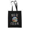 Tote Bag Noir Belle-Île c’est la vie