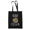Tote Bag Noir Béziers c’est la vie