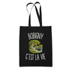 Tote Bag Noir Bobigny c’est la vie