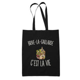Tote Bag Noir Brive-la-Gaillarde c’est la vie
