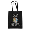 Tote Bag Noir Calais c’est la vie