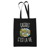 Tote Bag Noir Castres c’est la vie