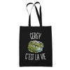 Tote Bag Noir Cergy c’est la vie