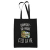 Tote Bag Noir Champigny-sur-Marne c’est la vie