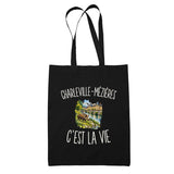 Tote Bag Noir Charleville-Mézières c’est la vie