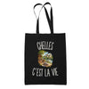Tote Bag Noir Chelles c’est la vie