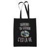 Tote Bag Noir Cherbourg-en-Cotentin c’est la vie