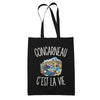 Tote Bag Noir Concarneau c’est la vie