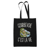 Tote Bag Noir Courbevoie c’est la vie