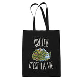 Tote Bag Noir Créteil c’est la vie