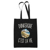 Tote Bag Noir Dunkerque c’est la vie