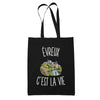 Tote Bag Noir Évreux c’est la vie