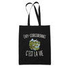 Tote Bag Noir Évry-Courcouronnes c’est la vie