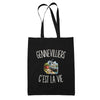 Tote Bag Noir Gennevilliers c’est la vie