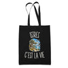 Tote Bag Noir Istres c’est la vie