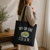 Tote Bag Noir Ivry-sur-Seine c’est la vie