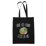 Tote Bag Noir Joué-lès-Tours c’est la vie