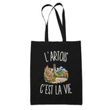 Tote Bag Noir L’Artois c’est la vie