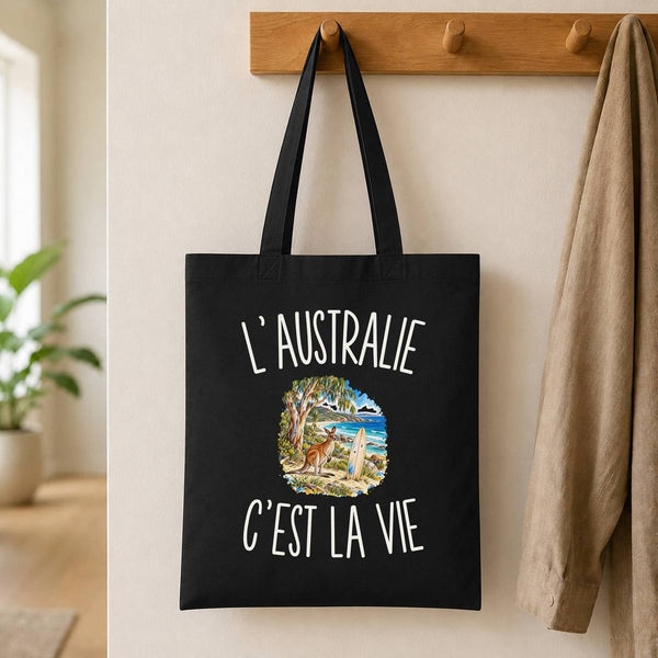 Tote Bag Noir L’Australie c’est la vie