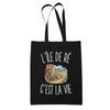 Tote Bag Noir L’Île de Ré c’est la vie