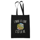 Tote Bag Noir L’Indre-et-Loire c’est la vie