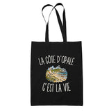 Tote Bag Noir La Côte d’Opale c’est la vie