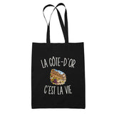 Tote Bag Noir La Côte-d’Or c’est la vie