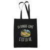 Tote Bag Noir La Franche-Comté c’est la vie