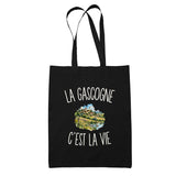 Tote Bag Noir La Gascogne c’est la vie