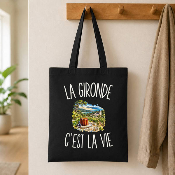 Tote Bag Noir La Gironde c’est la vie