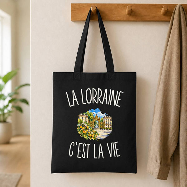 Tote Bag Noir La Lorraine c’est la vie