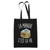 Tote Bag Noir La Manche c’est la vie