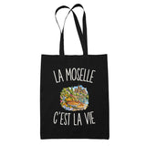 Tote Bag Noir La Moselle c’est la vie