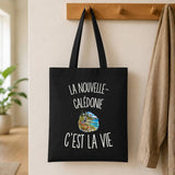 Tote Bag Noir La Nouvelle-Calédonie c’est la vie