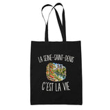Tote Bag Noir La Seine-Saint-Denis c’est la vie