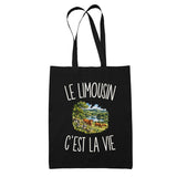 Tote Bag Noir Le Limousin c’est la vie