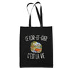 Tote Bag Noir Le Loir-et-Cher c’est la vie