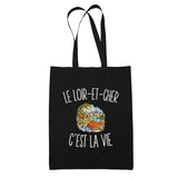 Tote Bag Noir Le Loir-et-Cher c’est la vie
