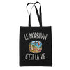 Tote Bag Noir Le Morbihan c’est la vie
