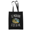 Tote Bag Noir Le Morvan c’est la vie