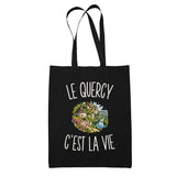 Tote Bag Noir Le Quercy c’est la vie